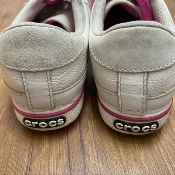 Crocs 18973 Bradyn Golf Shoes White Pink Women Size 8 - Picture 6 of 9